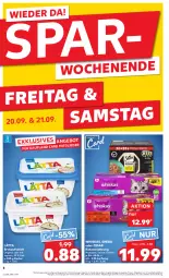 Gazetka promocyjna Kaufland - Prospekt - Gazetka - ważna od 25.09 do 25.09.2024 - strona 6 - produkty: angebot, aufstrich, Becher, brot, brotaufstrich, gin, joghur, joghurt, katzennahrung, lätta, sheba, Ti, whiskas, ZTE