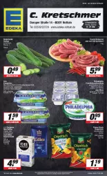 Gazetka promocyjna E Center - Angebote der Woche - Gazetka - ważna od 23.09 do 23.09.2023 - strona 1 - produkty: arla, Becher, beutel, bratwurst, chili, chips, chipsfrisch, darbo, darboven, deka, deutschlandcard, eilles gourmet, eis, erde, frischkäse, frischkäsezubereitung, funny-frisch, gurke, gurken, Kærgården, kaffee, Käse, philadelphia, reis, salz, Ti, uhr, wurst