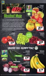 Gazetka promocyjna E Center - Angebote der Woche - Gazetka - ważna od 23.09 do 23.09.2023 - strona 2 - produkty: apfel, banane, bananen, Bau, beere, beeren, beutel, bio, bio-bananen, Blüte, eis, elle, erde, frucht, früchte, gin, grana, Granatäpfel, mars, nuss, obst, Rana, reifen, reis, Rote Zwiebel, rwe, salat, schnitten, tafeläpfel, tafeltrauben, Ti, trauben, zucchini, zwiebel, zwiebeln