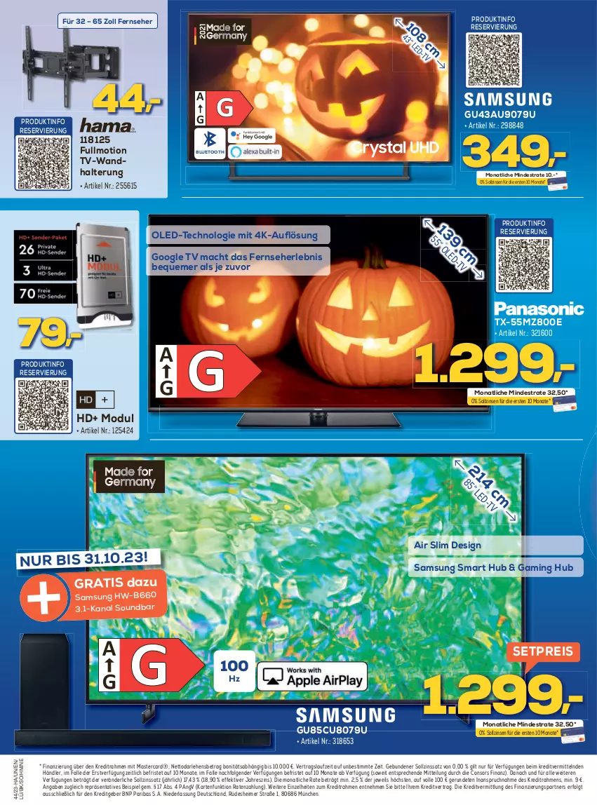 Aktueller Prospekt Berlet - Markt ändern > - von 01.11 bis 05.11.2023 - strona 2 - produkty: consors finanz, eimer, eis, fernseher, LG, mac, mastercard, reis, Samsung, soundbar, Ti, wandhalterung