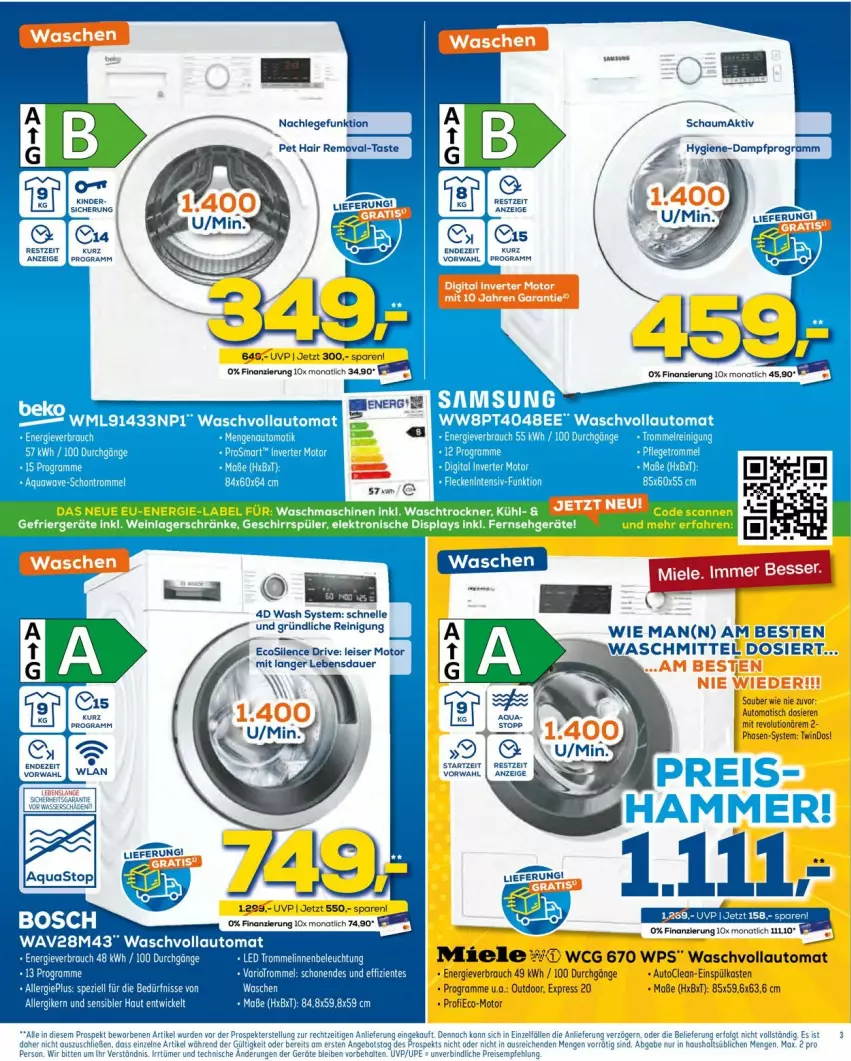 Aktueller Prospekt Euronics - Prospekte - von 27.04 bis 04.05.2022 - strona 3 - produkty: auer, beleuchtung, eis, elle, ente, monati, Reinigung, Ti, trommel