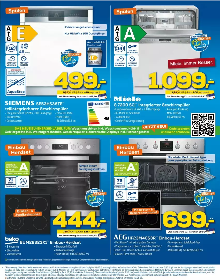 Aktueller Prospekt Euronics - Prospekte - von 27.04 bis 04.05.2022 - strona 4 - produkty: aqua, aquastop, auer, backofen, eis, Ofen, Reinigung, reis, sim, Ti, tisch