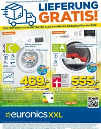 Gazetka promocyjna Euronics - Prospekte - Gazetka - ważna od 04.05 do 04.05.2022 - strona 1 - produkty: aeg, angebot, angebote, Bau, eis, geschirr, geschirrspüler, ilag, Kinder, LG, reis, ring, Sport, Ti, wein