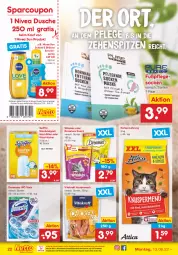 Gazetka promocyjna Netto Marken-Discount - Filial-Angebote - Gazetka - ważna od 18.06 do 18.06.2022 - strona 22 - produkty: coupon, coupons, domestos, dreamies, dusche, eis, hundesnack, katzennahrung, kraft, ndk, nivea, nivea sun, reis, snack, socken, sonnenspray, staubmagnet, swiffer, Ti, tücher, versandkostenfrei, vita, vitakraft, whiskas