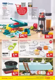 Gazetka promocyjna Netto Marken-Discount - Filial-Angebote - Gazetka - ważna od 18.06 do 18.06.2022 - strona 25 - produkty: angebot, apfel, Backform, Behälter, bestpreis, decke, Deckel, edelstahl, eis, Gläser, kirsch, kirsche, kirschen, Klammern, Kochlöffel, küche, lamm, Löffel, reifen, reis, rezept, ring, smoothie, spülmaschinen, steiner, stifte, Ti, tisch, tischdecke, wasser, würfel, ZTE