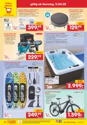 Gazetka promocyjna Netto Marken-Discount - Filial-Angebote - Gazetka - ważna od 18.06 do 18.06.2022 - strona 26 - produkty: acer, akku, akkuschrauber, Bau, computer, eis, elle, HP, Kette, ladegerät, messer, Nähmaschine, ndk, pool, pute, reis, rucksack, sac, säge, Schal, shimano, spitzenqualität, staubsauger, stichsäge, Ti, Whirlpool