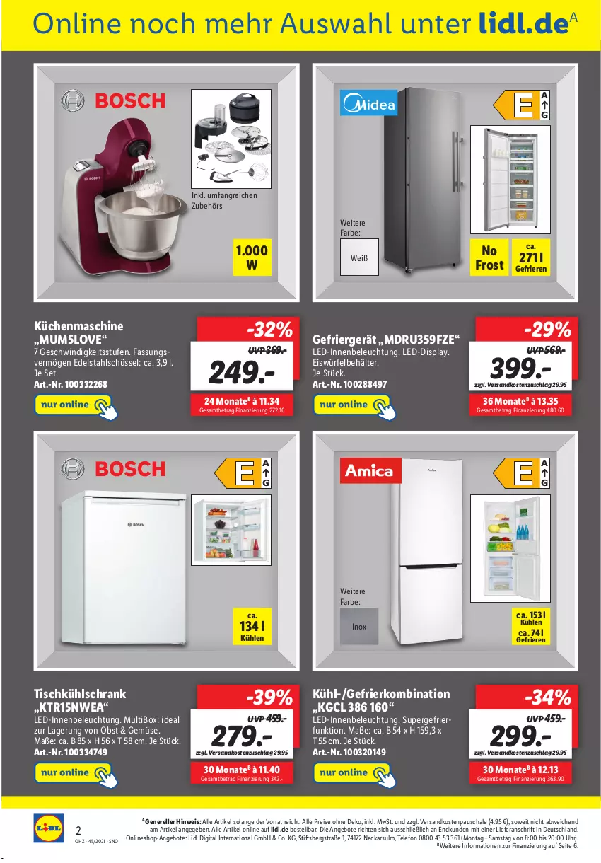 Aktueller Prospekt Lidl - Onlineshop-Highlights der Woche - von 08.11 bis 14.11.2021 - strona 2