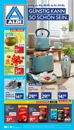 Gazetka promocyjna Aldi Nord - Aldi-Aktuell - Gazetka - ważna od 04.06 do 04.06.2022 - strona 1 - produkty: aldi, ambia, eis, gin, kaffee, kaffeegenuss, Kaffeemühle, kaffeepads, Kinder, Kocher, LG, mango, Moreno, nuss, reis, Schal, Schale, sneaker, Ti, toast, toaster, tomate, tomaten, walkx, wasser, wasserkocher, ZTE