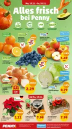 Gazetka promocyjna Penny - Prospekte - Gazetka - ważna od 18.11 do 18.11.2023 - strona 2 - produkty: banane, bananen, beere, beeren, eis, fenster, heidelbeere, heidelbeeren, Holz, orange, orangen, reis, saft, Saftorangen, Schal, Schale, Ti, topf, Weihnachtsstern, Weißkohl, ZTE