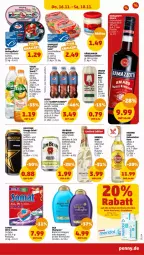 Gazetka promocyjna Penny - Prospekte - Gazetka - ważna od 18.11 do 18.11.2023 - strona 35 - produkty: beere, beeren, bio, brut, cola, Collagen, drink, energy drink, erfrischungsgetränk, filet, filets, fisch, fische, Fischer, flasche, getränk, gin, händlmaier, Havana Club, henkel, henkell, hering, Herings, heringsfilets, jim beam, meerrettich, meridol, Mixgetränk, pepsi, pet-flasche, Rettich, ring, Rockstar, rum, salat, saupiquet, Schere, Schwip Schwap, sekt, shampoo, somat, Spaten, tee, thunfisch, Ti, volvic, whiskey, Yo, zucker