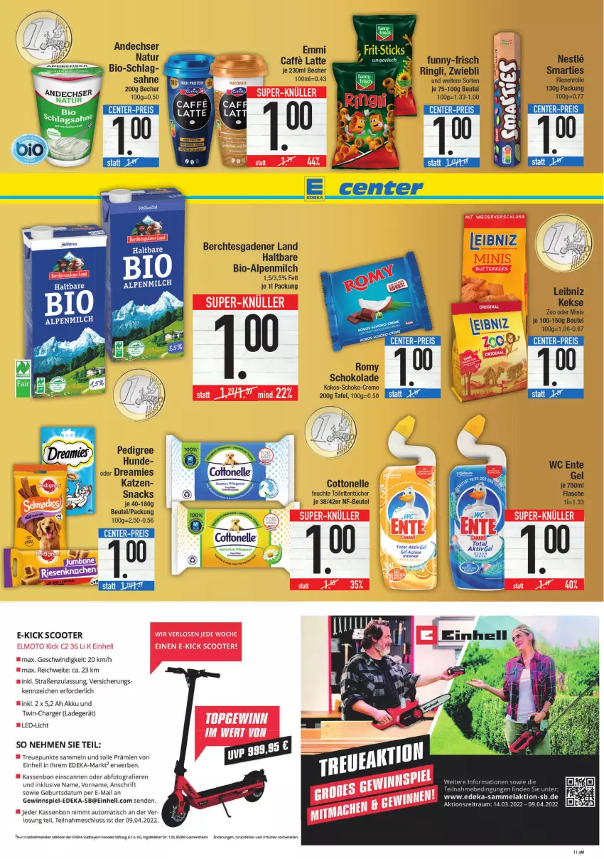 Aktueller Prospekt E Center - Angebote der Woche - von 28.03 bis 02.04.2022 - strona 11 - produkty: sahne, Ti