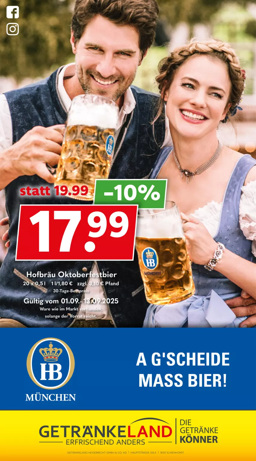 Aktueller Prospekt Getraenkeland - von 31.08 bis 12.09.2025 - strona 10 - produkty: bier, Elan, getränk, getränke