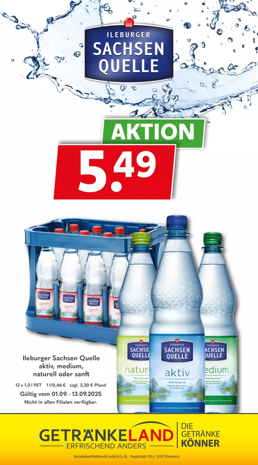 Aktueller Prospekt Getraenkeland - von 31.08 bis 12.09.2025 - strona 12 - produkty: burger, Elan, elle, getränk, getränke, natur, rel, sac, Ti
