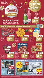 Gazetka promocyjna Famila - Prospekte - Gazetka - ważna od 24.12 do 24.12.2024 - strona 1 - produkty: angebot, angebote, Becher, Behälter, beutel, braten, Brennpaste, decke, Deckel, dessert, deutscher schnittkäse, ecco, edelstahl, ehrmann, Ehrmann Grand Dessert, eis, ente, flammkuchen, flasche, frucht, fruchtgummi, fruchtsecco, gewinnspiel, gulasch, haribo, Käse, kracher, krombache, krombacher, krombacher pils, kuchen, Lakritz, lamm, LEGO®, milram, nuss, oder lakritz, Ofen, orange, orangen, pils, pizza, reis, rind, rinder, Rinderroulade, rinderrouladen, rotkäppchen, rouladen, schnittkäse, sekt, steinofen, Ti, wagner, ZTE