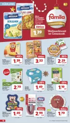 Gazetka promocyjna Famila - Prospekte - Gazetka - ważna od 24.12 do 24.12.2024 - strona 10 - produkty: albray, aufschnitt, Becher, bio, Burrata, chavroux, dell, eis, feta, fol epi, frischkäse, Geflügel, Käse, käsescheiben, Le Rustique, Mett, mettwurst, milram, mortadella, nuss, Reibekäse, reinert, reis, ring, saint albray, Ti, wiesenhof, wiltmann, wurst, ziegenfrischkäse, ZTE