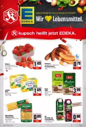 Gazetka promocyjna Kupsch - Angebote der Woche - Gazetka - ważna od 19.03 do 19.03.2022 - strona 1 - produkty: beere, beeren, bockwurst, buitoni, butter, deka, emmentaler, erdbeere, erdbeeren, erde, frucht, fruchtsaft, fruchtsaftgetränk, getränk, gewürz, italienische pasta, kaffee, Käse, landliebe, lasagne, melitta, Nektar, pasta, saft, Schal, Schale, Streichzart, Ti, wurst