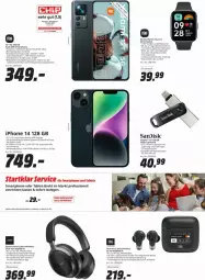 Gazetka promocyjna Media Markt - Prospekte - Gazetka - ważna od 25.03 do 25.03.2024 - strona 4 - produkty: akku, Betriebssystem, bio, Bose, Dual SIM, eis, elle, Emser, frontkamera, In-Ear Kopfhörer, iphone, kamera, kopfhörer, lautsprecher, Rauch, reis, rel, sim, smartphone, tablet, Ti, usb, wasser