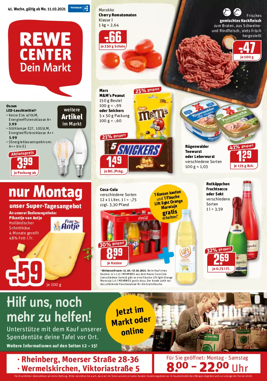 Aktueller Prospekt Rewe - Prospekte - von 11.10 bis 17.10.2021 - strona 1