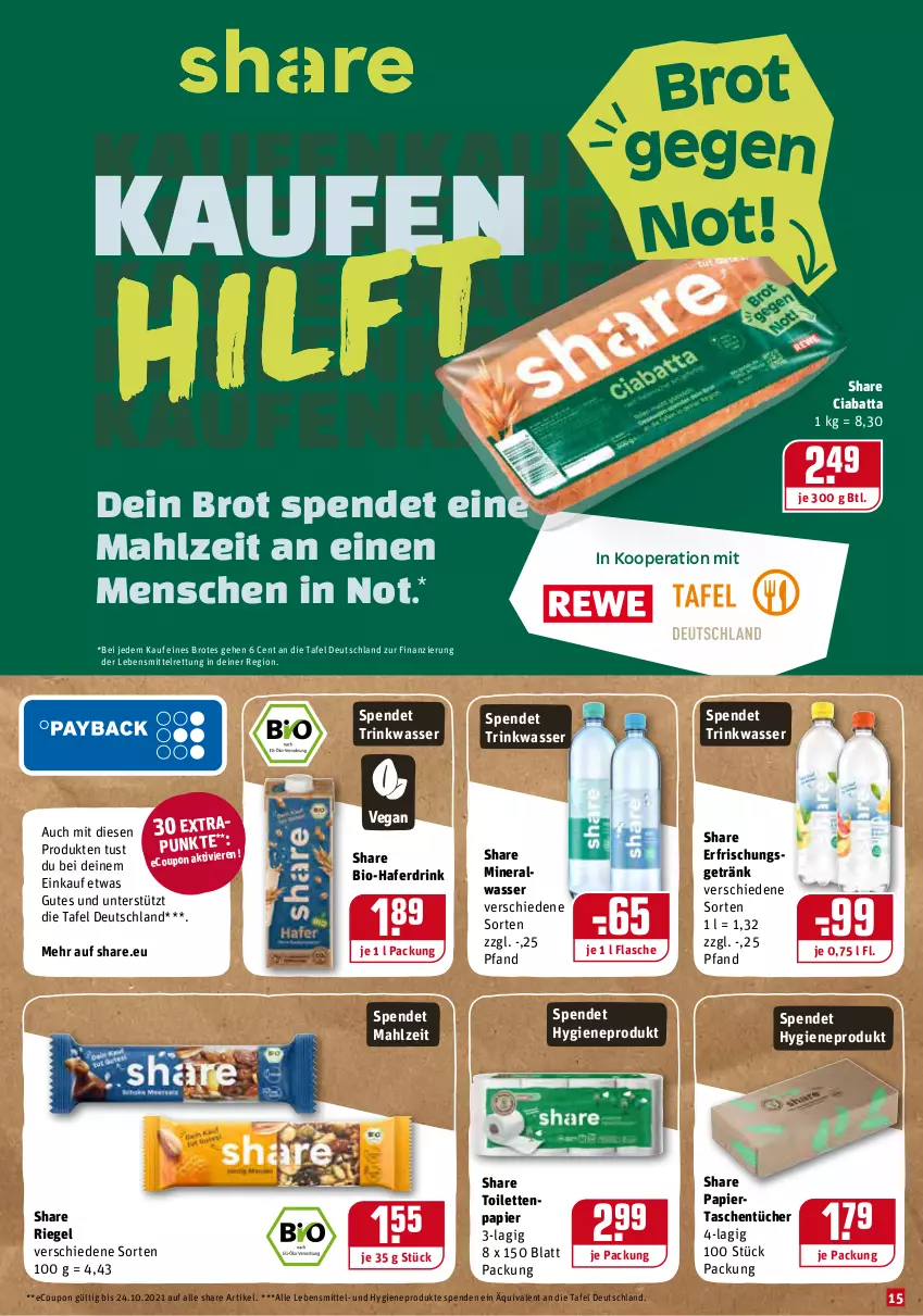 Aktueller Prospekt Rewe - Prospekte - von 11.10 bis 17.10.2021 - strona 15