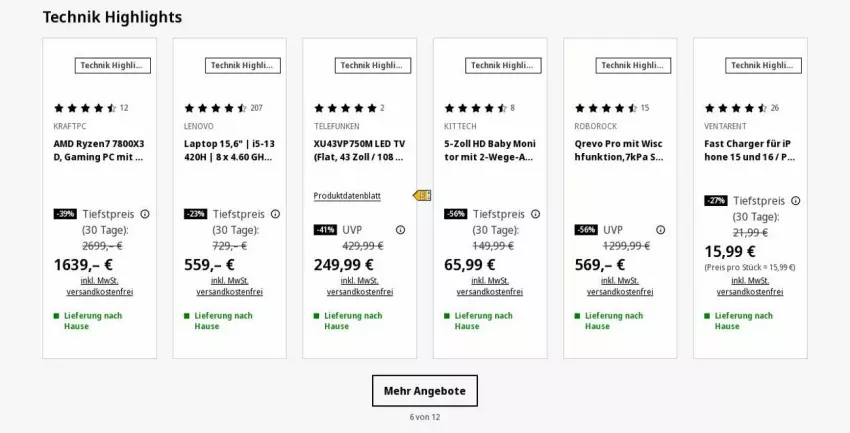 Aktueller Prospekt Saturn - Prospekte - von 13.10 bis 22.10.2025 - strona 2 - produkty: angebot, angebote, eis, Gaming PC, kraft, Laptop, led tv, lenovo, ndk, reis, ryzen, telefunken, Ti, Venta, versandkostenfrei