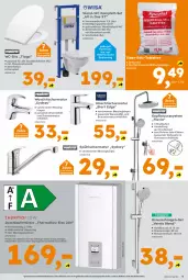 Gazetka promocyjna  - Gazetka - ważna od 17.01 do 17.01.2026 - strona 9 - produkty: armatur, auto, Bau, brause, brauseschlauch, eis, Elektro, handbrause, latte, passend für alle, Ria, sac, salz, Schal, schlauch, Spültischarmatur, tablet, tablett, Tablette, Ti, tisch, Wanne, waschtisch, waschtischarmatur, wasser, wc-sitz