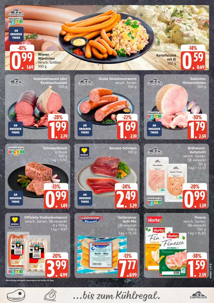 Aktueller Prospekt Edeka - Prospekte - von 10.08 bis 15.08.2026 - strona 11 - produkty: wiener, wiener würstchen, würstchen