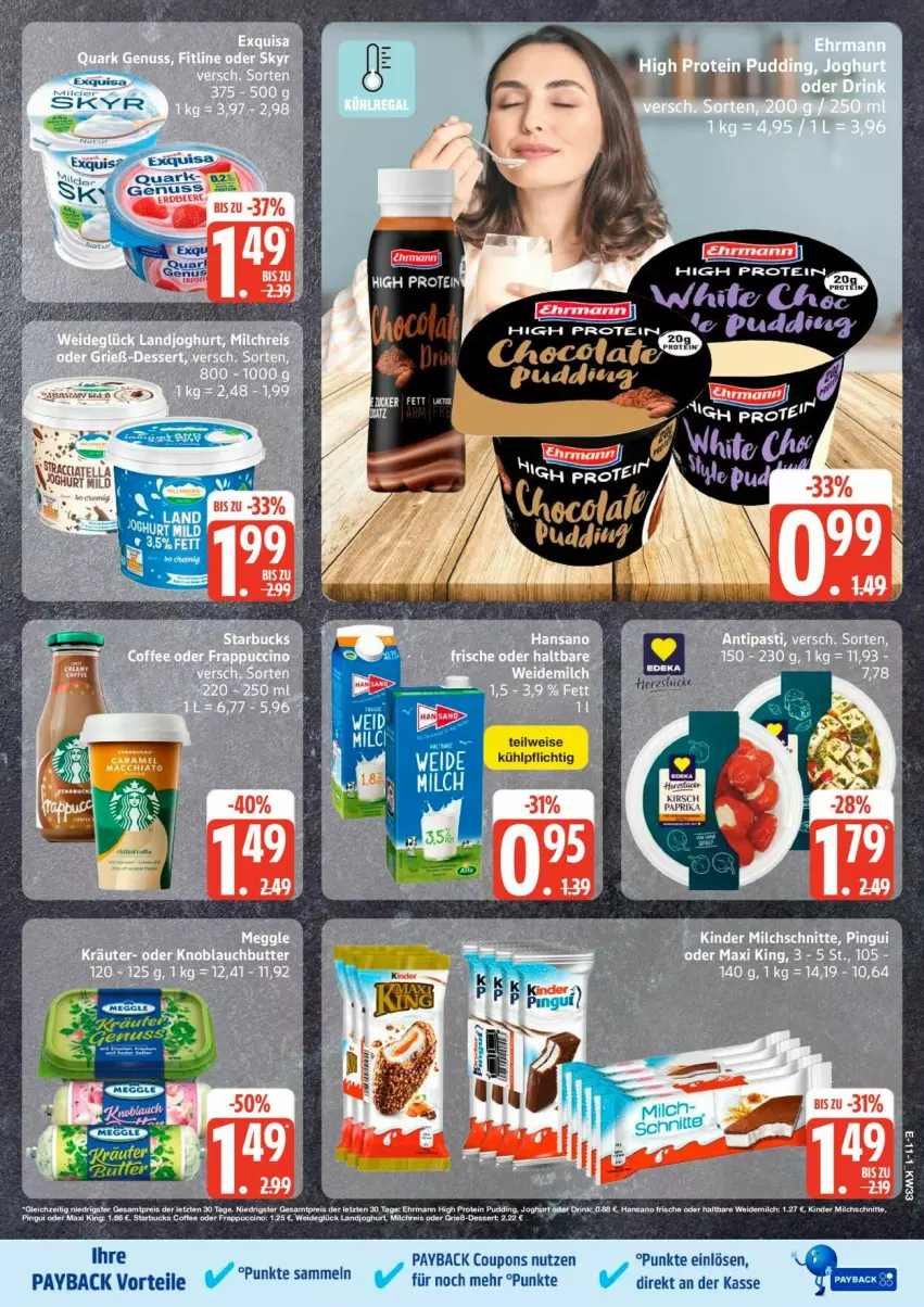 Aktueller Prospekt Edeka - Prospekte - von 10.08 bis 15.08.2026 - strona 15 - produkty: coupon, coupons, eis, nuss, payback, quark, Ti, veet