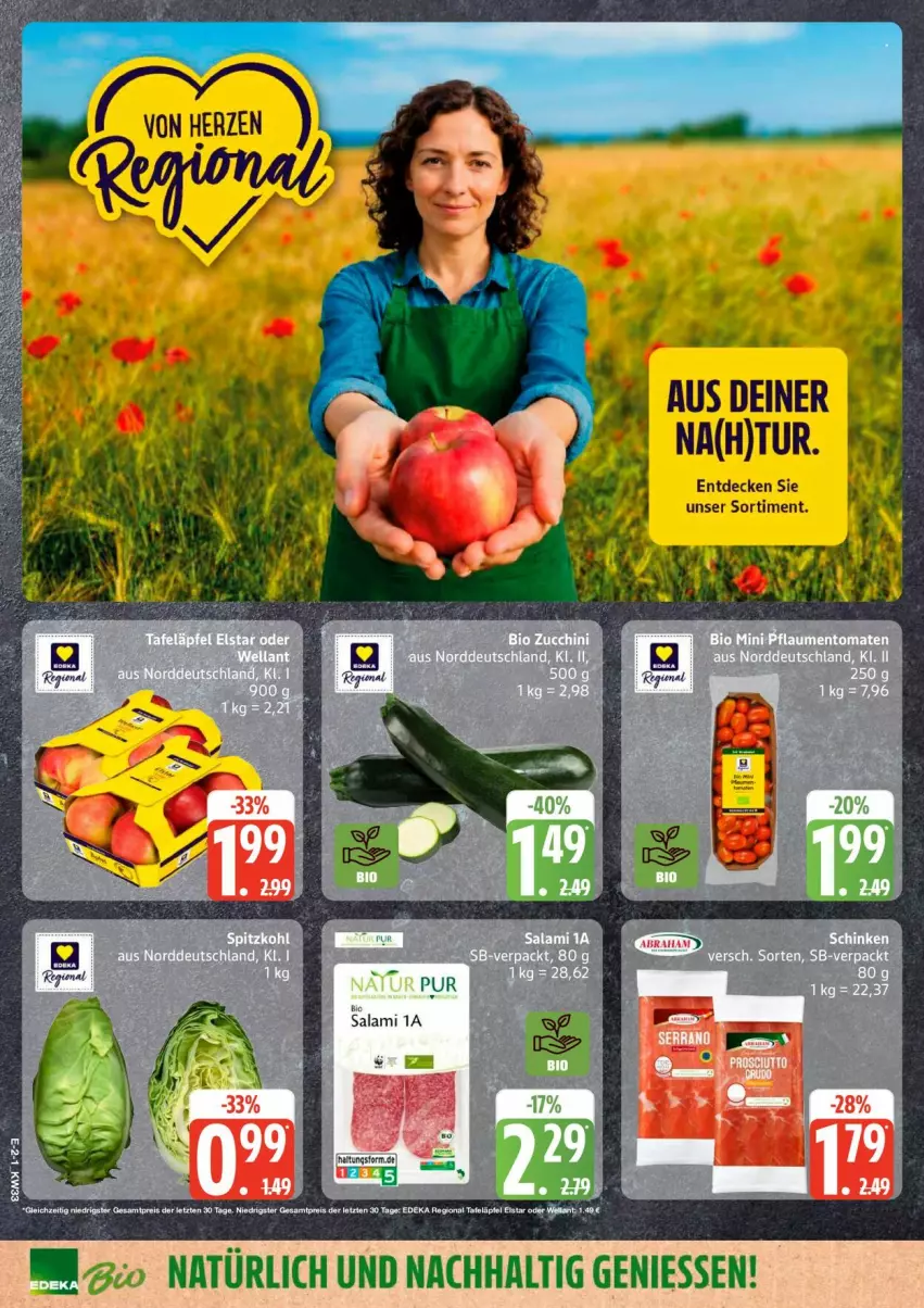 Aktueller Prospekt Edeka - Prospekte - von 10.08 bis 15.08.2026 - strona 2 - produkty: decke, salami, Ti