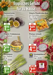 Gazetka promocyjna Edeka - Prospekte - Gazetka - ważna od 15.08 do 15.08.2026 - strona 6 - produkty: apfel, chiquita, früchte, grana, granatapfel, granatapfelkerne, kokos, kokosnuss, nuss, Physalis, Rana