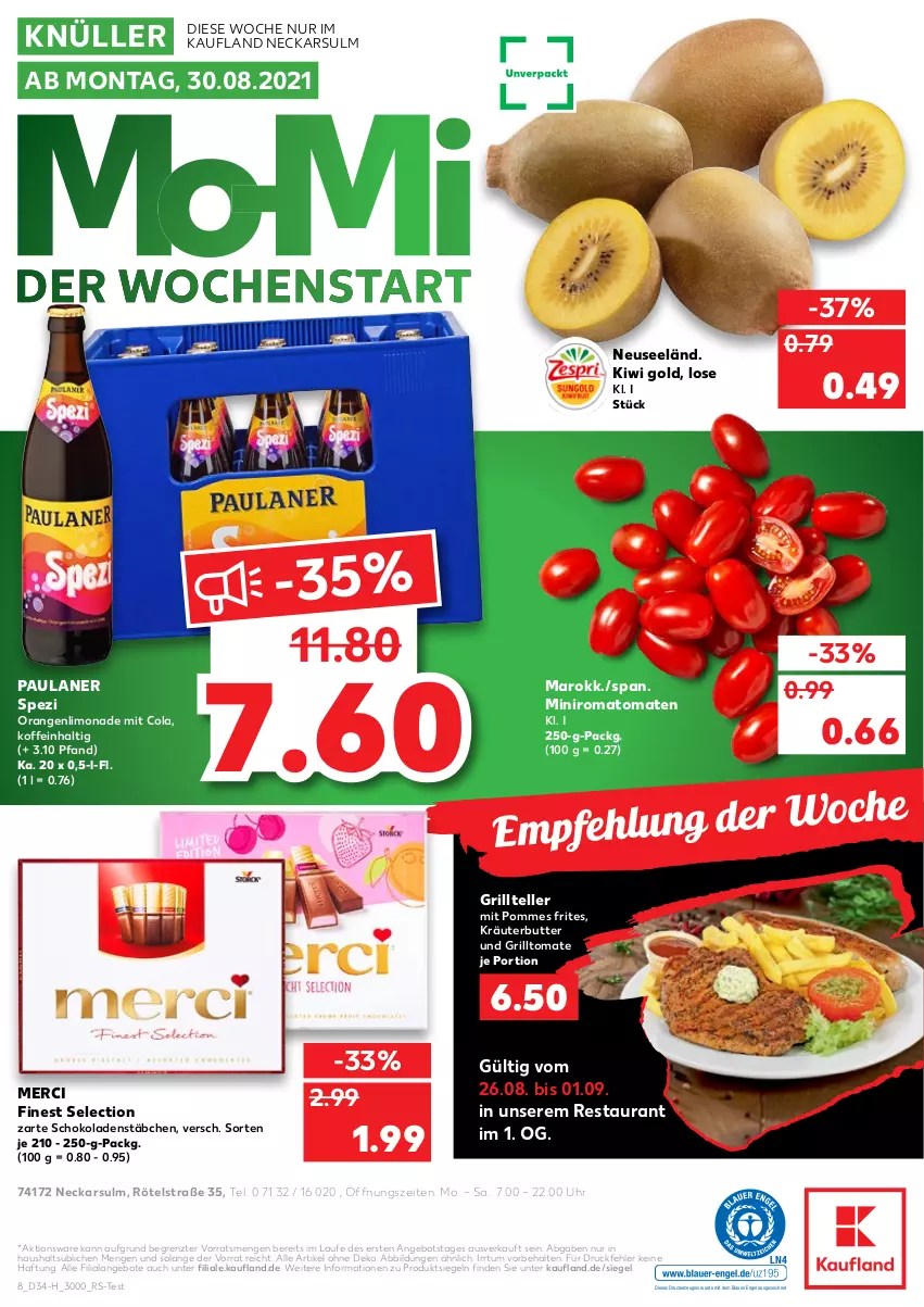 Aktueller Prospekt Kaufland - Spezielle Angebote - von 26.08 bis 01.09.2021 - strona 8