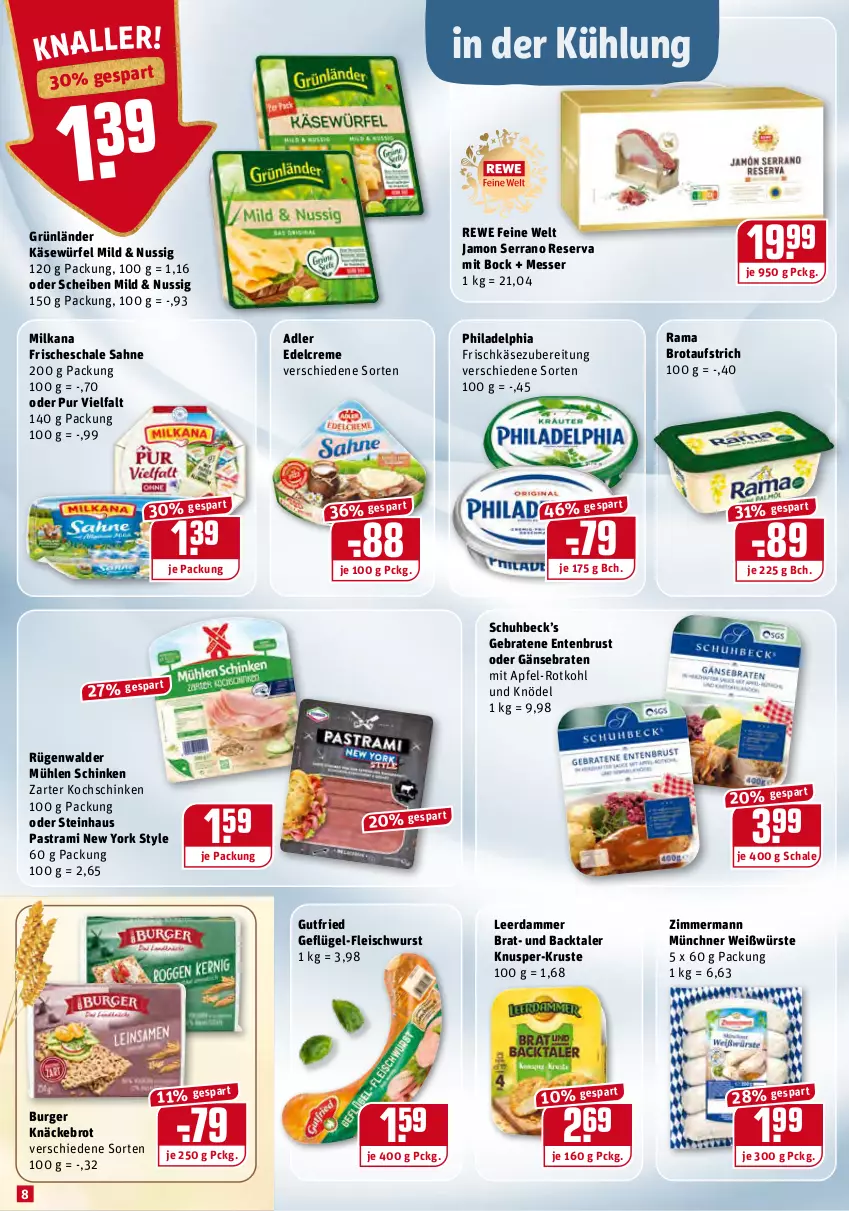 Aktueller Prospekt Rewe - Diese Woche im Angebot! - von 15.11 bis 20.11.2021 - strona 8