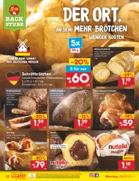 Gazetka promocyjna Netto Marken-Discount - Filial-Angebote - Gazetka - ważna od 05.03 do 05.03.2022 - strona 22 - produkty: angebot, backofen, brot, brötchen, creme, Croissant, eis, hot dog, Kürbis, kürbiskerne, mehl, Meister, Muffin, ndk, nuss, nuss-nugat-creme, nutella, Ofen, reis, stube, Ti, tisch, versandkostenfrei, weizenmischbrot, weltmeisterbrot, würstchen