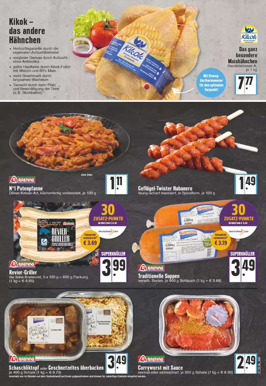 Aktueller Prospekt Edeka - Angebote der Woche - von 04.07 bis 09.07.2022 - strona 9 - produkty: ball, bio, bratwurst, elle, erde, Geflügel, geschnetzeltes, küche, Küchen, mac, mais, nero, nuss, pfanne, pute, Schal, Schale, schlauch, suppe, suppen, Ti, Tiere, topf, wurst, Zelt