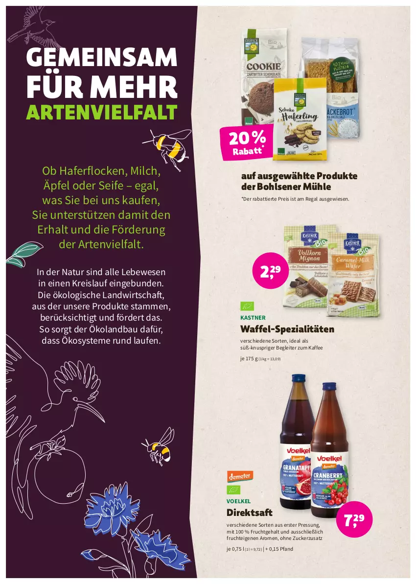 Aktueller Prospekt Denns Biomarkt - Prospekte - von 17.08 bis 30.08.2022 - strona 6 - produkty: Bau, direktsaft, eis, frucht, hafer, haferflocken, kaffee, Laufen, milch, natur, regal, reis, saft, Seife, Spezi, Ti, zucker