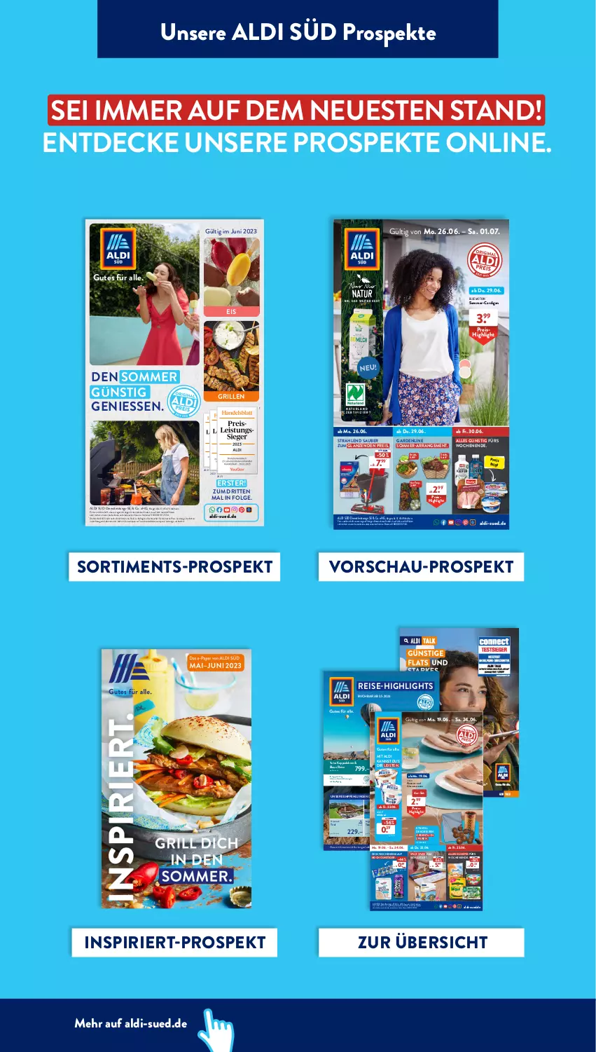 Aktueller Prospekt AldiSud - NÄCHSTE WOCHE - von 12.06 bis 17.06.2023 - strona 45 - produkty: aldi, auto, buch, Cardigan, decke, eis, ente, grill, kappa, lebensmittel, LG, milch, milchreis, Müller, natur, naturland, Rauch, reis, reise-highlights, Ti, Untersetzer, Yo