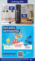 Gazetka promocyjna AldiSud - NÄCHSTE WOCHE - Gazetka - ważna od 22.10 do 22.10.2022 - strona 19 - produkty: aldi, eis, elle, erde, flasche, gewinnspiel, glasflasche, gutschein, gutscheine, Soda, Spiele, Ti, wasser, wassersprudler