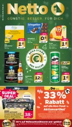 Gazetka promocyjna Netto - Woche 50 - Gazetka - ważna od 16.12 do 16.12.2023 - strona 1 - produkty: angebot, angebote, buch, butter, chips, eis, elle, fol epi, grill, grillplatte, guthabenkarte, gutschein, kosmetik, krombache, krombacher, krombacher pils, latte, Leuchte, leuchten, LG, markenbutter, pils, pringles, regal, Reinigung, reis, ring, schogetten, severin, Soda, sodastream, thermostat, Ti, tiernahrung, tisch, tischgrill