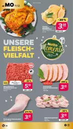 Gazetka promocyjna Netto - Woche 50 - Gazetka - ważna od 16.12 do 16.12.2023 - strona 4 - produkty: eis, fleisch, Fleischerei, hackfleisch, hackfleisch gemischt, henkel, kasseler, mais, minutensteaks, pute, Rostocker, schenkel, Schere, steak, steaks, suppe, suppen, topf