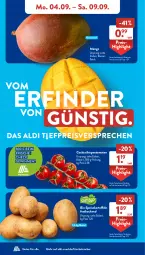 Gazetka promocyjna AldiSud - NÄCHSTE WOCHE - Gazetka - ważna od 09.09 do 09.09.2023 - strona 4 - produkty: aldi, beutel, bio, cocktail, eis, kartoffel, kartoffeln, kracher, mango, nuss, reis, rispentomaten, speisekartoffeln, Ti, tomate, tomaten, ZTE