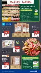 Gazetka promocyjna AldiSud - NÄCHSTE WOCHE - Gazetka - ważna od 09.09 do 09.09.2023 - strona 9 - produkty: aldi, alle artikel ohne dekoration, bio, decke, dekoration, eis, gsw, Käse, knacker, leberkäs, leberkäse, nuss, reis, ring, schinken, Spezi, Ti, wiener, wurst, würstchen, ZTE