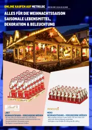 Gazetka promocyjna Metro - Online: Weihnachtszeit - Gazetka - ważna od 23.12 do 23.12.2025 - strona 1 - produkty: beleuchtung, cola, dekoration, eier, lebensmittel, lindt, mac, merci, Metro, milch, Ti, vollmilch
