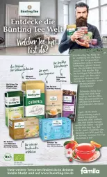 Gazetka promocyjna Famila - Prospekte - Gazetka - ważna od 16.09 do 16.09.2023 - strona 1 - produkty: bio, Blüte, bünting tee, decke, ente, frucht, früchte, Früchtetee, gin, grüner tee, kräuter, mac, tee, Ti, ZTE