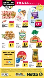 Gazetka promocyjna Netto - Woche 42 - Gazetka - ważna od 21.10 do 21.10.2023 - strona 32 - produkty: alle artikel ohne dekoration, almette, angebot, bohne, bohnen, bohnenkaffee, braun, brot, champignon, champignons, champignons braun, dekoration, eis, elle, ente, hawesta, hering, Herings, hühner, jacobs, kaffee, Laufen, löslicher bohnenkaffee, Mett, Ofen, reis, ring, schmand, steinofen, suppe, suppen, Ti