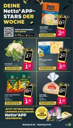 Gazetka promocyjna Netto - Woche 42 - Gazetka - ważna od 21.10 do 21.10.2023 - strona 5 - produkty: Ben’s Original, blume, blumen, blumenkohl, chips, chipsfrisch, eis, emmentaler, funny-frisch, gewinnspiel, gin, mac, reis