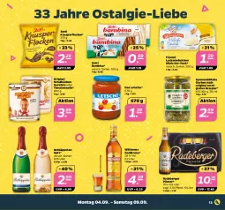 Gazetka promocyjna Netto - Woche 36 - Gazetka - ważna od 09.09 do 09.09.2023 - strona 13 - produkty: Berger, frischli, gin, goldkrone, gurke, gurken, Knusperflocken, krone, küche, Küchen, leckermäulchen, Letscho, LG, pils, pilsner, radeberger, radeberger pilsner, rezept, rotkäppchen, sekt, Soße, Ti, tomate, tomaten, wilthener, Wilthener Goldkrone