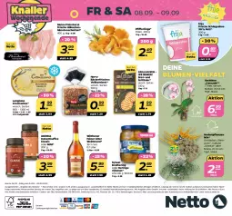 Gazetka promocyjna Netto - Woche 36 - Gazetka - ważna od 09.09 do 09.09.2023 - strona 32 - produkty: alle artikel ohne dekoration, angebot, blume, blumen, brot, cremissimo, dekoration, eis, elle, fleisch, Fleischerei, Frische Hähnchen, grill, hering, Herings, instantkaffee, kaffee, korn, Kornbrot, langnese, langnese cremissimo, minutenschnitzel, orchidee, Pfifferlinge, pflanze, pflanzen, reis, ring, sahne, Schere, schlagsahne, schnitzel, sim, Ti, topf, vollkornbrot, wein, weinbrand, wilthener