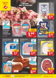 Gazetka promocyjna Netto Marken-Discount - Filial-Angebote - Gazetka - ważna od 29.04 do 29.04.2023 - strona 12 - produkty: aufschnitt, bestpreis, bockwurst, brot, brustfilet, buch, eis, feinschmecker, filet, fleisch, frischwurst-aufschnitt, Geflügel, hähnchenbrust, hähnchenbrustfilet, hinterschinken, Holz, leberwurst, Mett, mettwurst, ndk, peperoni, Peroni, reis, saft, salami, schinken, Ti, wurst, zwiebel, zwiebelmettwurst