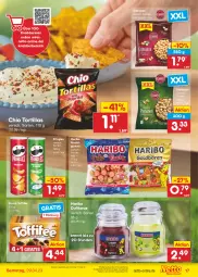 Gazetka promocyjna Netto Marken-Discount - Filial-Angebote - Gazetka - ważna od 29.04 do 29.04.2023 - strona 17 - produkty: angebot, bestpreis, Duftkerze, eis, erdnüsse, frucht, fruchtgummi, haribo, kerze, pistazien, pringles, reis, ring, storck, Ti, toffifee, tortilla, tortillas, ZTE