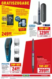 Gazetka promocyjna Metro - NonFood - Gazetka - ważna od 19.01 do 19.01.2022 - strona 3 - produkty: Airwrap, akku, auto, braun, bürste, Dyson, Dyson Airwrap, eis, Elektro, elektrogeräte, elle, ente, haarschneider, LG, natur, natura, oral-b, oralb, rasierer, Reinigung, reis, rel, Schere, schnellladefunktion, teller, Ti, timer, tisch, top-hit, wrap, zahnbürste