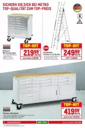 Gazetka promocyjna Metro - NonFood - Gazetka - ważna od 19.01 do 19.01.2022 - strona 4 - produkty: arbeitsplatte, Bank, buch, eis, elle, Holz, lack, latte, Metro, reis, teller, Ti, top-hit, top-preis, werkzeug